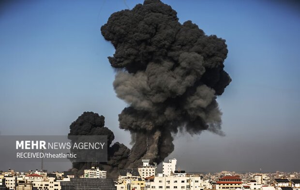 صیہونی رجیم کی بربریت جاری، ایک ہی رات میں غزہ کے 450 حصوں پر بمباری