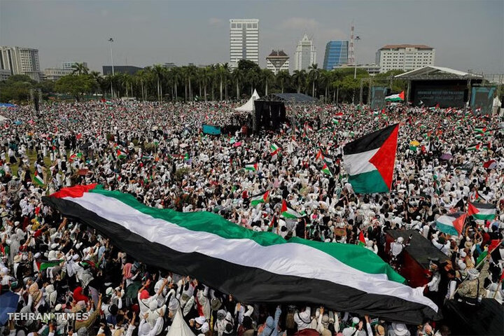 Millions, including 2 million Indonesians, rally around the world in support of Palestine