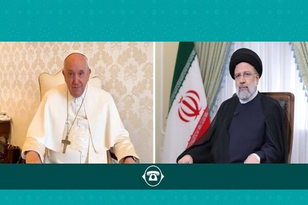 فلسطین کی حمایت تمام ادیان کی تعلیمات کا حصہ ہے، صدر رئیسی کی پوپ فرانسیس سے ٹیلیفونک گفتگو