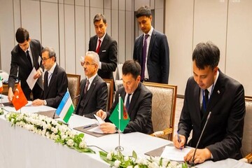 Iran, Uzbekistan,Turkmenistan,Turkey form transport corridor