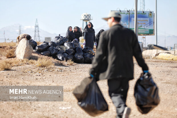 آیین پاکسازی مبادی ورودی همدان