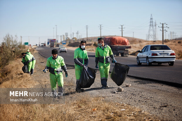 آیین پاکسازی مبادی ورودی همدان