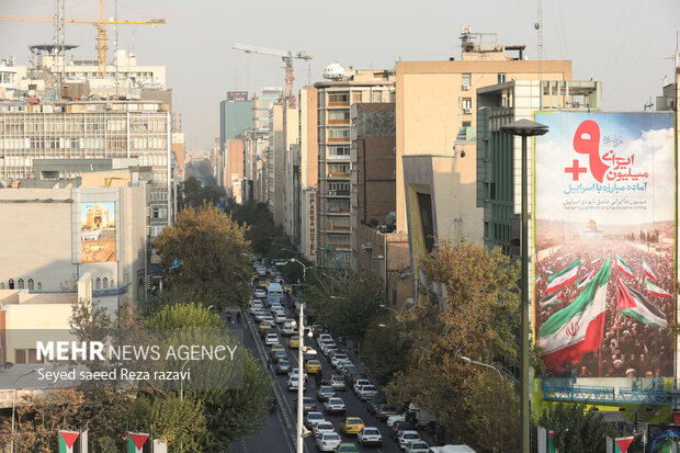 جدیدترین دیوارنگاره میدان فلسطین تهران رونمایی شد