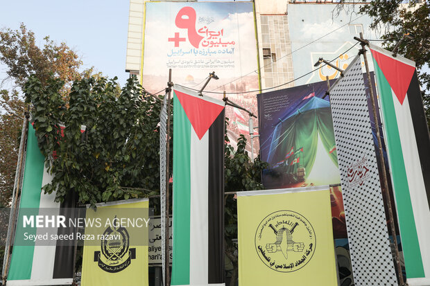 Latest mural on Palestine unveiled in Tehran