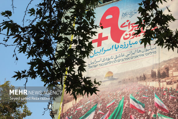 Latest mural on Palestine unveiled in Tehran