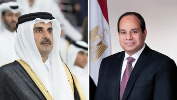 رایزنی امیر قطر و رییس جمهور مصر با محوریت جنگ غزه/ ولیعهد عربستان خواستار آتش‌بس در غزه شد