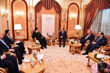 في لقاء مع السيسي.. رئيسي: إيران ليس لديها أي عائق أمام توسيع العلاقات مع مصر