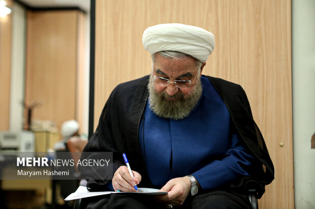 حجت الاسلام حسن روحانی در ششمین روز نام نویسی داوطلبان مجلس خبرگان رهبری حضور دارد
