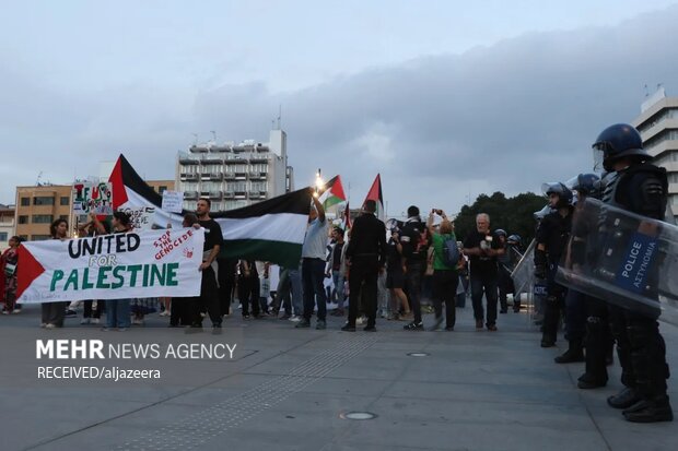 فرانس اور دیگر یورپی ممالک میں اسرائیل کے خلاف مظاہرے، صہیونی حکومت پر پابندی کا مطالبہ