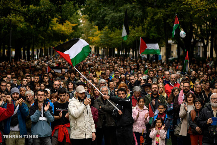 From Paris to Karachi protesters rally in support of Palestine