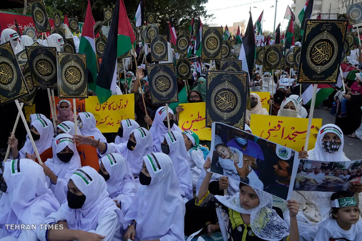 From Paris to Karachi protesters rally in support of Palestine