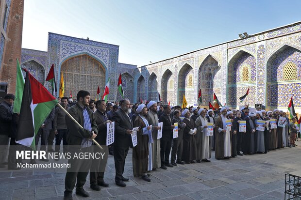 تجمع آذری ها در محکومیت جنایات رژیم صهیونیستی در اردبیل