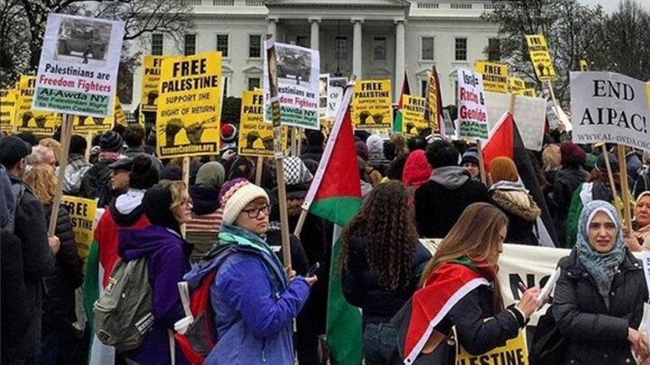 امریکہ، APEC سربراہی اجلاس کے موقع پر مظاہرین کا غزہ میں جنگ بندی کا مطالبہ