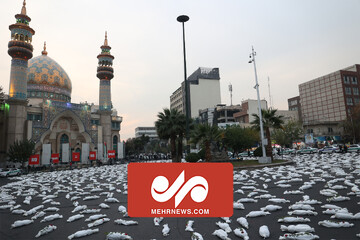 به یاد ۵۰۰۰ کودک فلسطینی؛ تهران میدان فلسطین