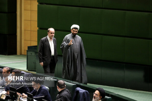 حمیدرضا حاجی بابایی نماینده مجلس شورای اسلامی ، صحن علنی مجلس شورای اسلامی صبح روز سه شنبه ۲۳ آبان ماه ۱۴۰۲ به ریاست محمد باقر قالیباف برگزار شد ، حضور دارد