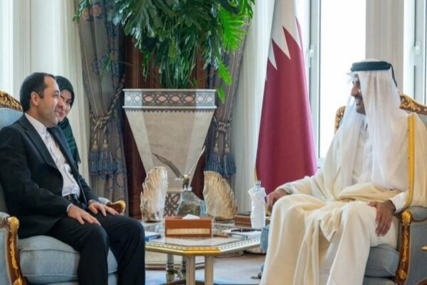 السفیر الإيراني يقدم أوراق اعتماده إلى أمير دولة قطر