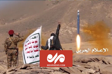 لحظه اصابت موشک‌های بالستیک‌ یمنی به اهدافی در ایلات اشغالی