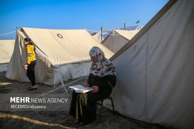 زندگی مردم غزه درaGazzeliler artık kendi şehirlerinde mülteci اردوگاه‌های موقت