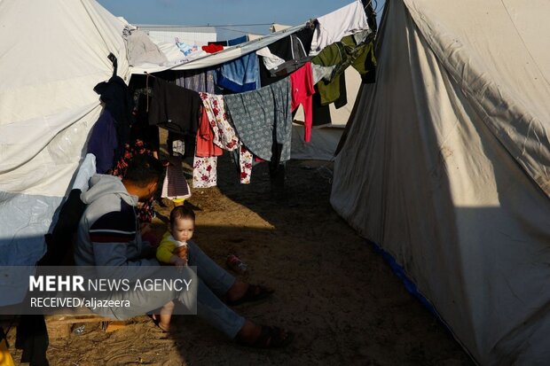 Refugee camp in Gaza