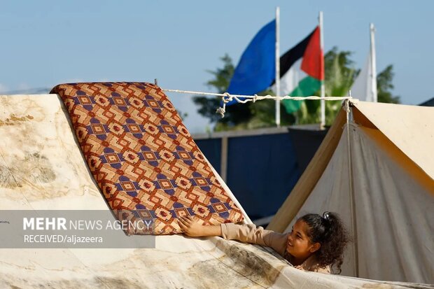 Refugee camp in Gaza