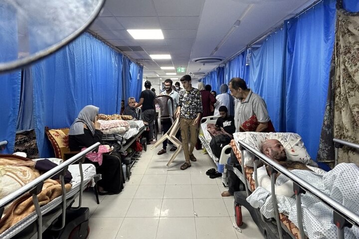 اشغالگران در بیمارستان شفا جز بیماران و آوارگان کسی راپیدا نکردند