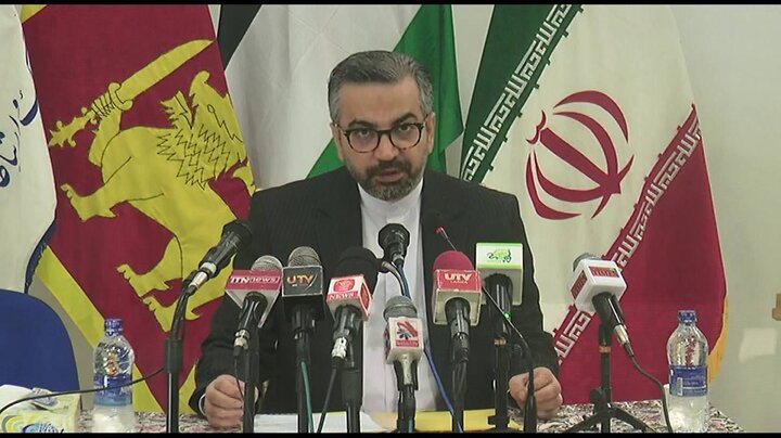سفير إيران لدى سريلانكا يؤكد على ضرورة انسحاب مجلس حقوق الإنسان من التقاعس والصمت تجاه قضية فلسطين