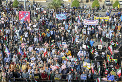 خوزستانی‌ها در حمایت از فلسطینی‌ها راهپیمایی کردند