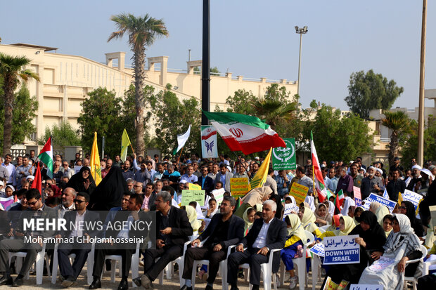 تجمع مردم اردستان در حمایت از ملت مظلوم فلسطین