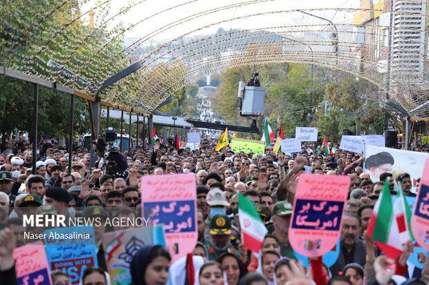 Tüm İran Filistin için ayakta