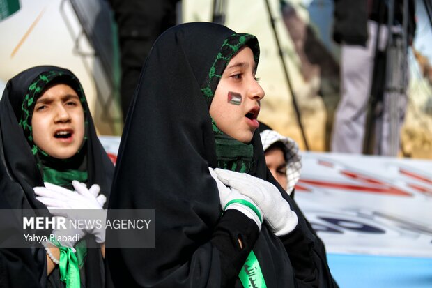 اجتماع مردمی حمایت از کودکان مظلوم غزه در کرمانشاه