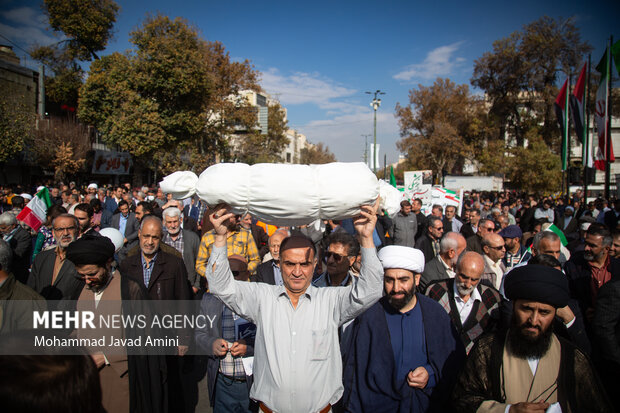 تجمع محکومیت جنایات رژیم کودک کش اسراییل در قزوین