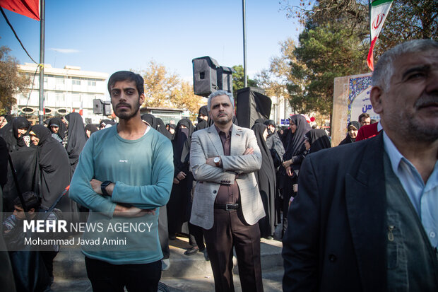 تجمع محکومیت جنایات رژیم کودک کش اسراییل در قزوین