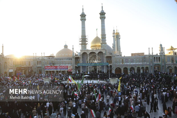 راهپیمایی مردم قم در حمایت از مظلومان غزه