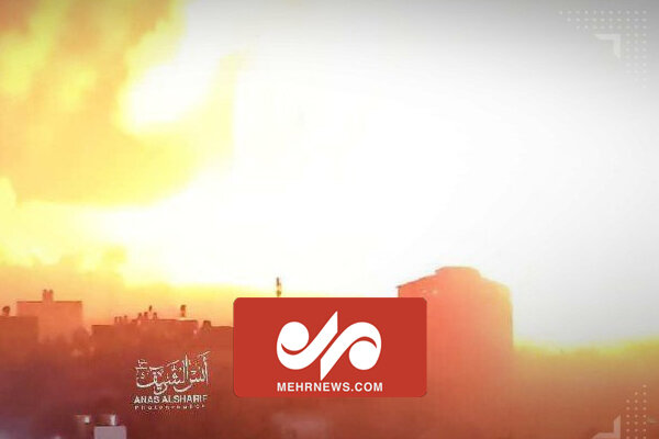تصاویری از بمباران وحشیانه شهر غزه توسط رژیم صهیونیستی