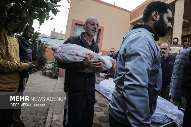 شهدا در غزه عزادار شهدا هستند