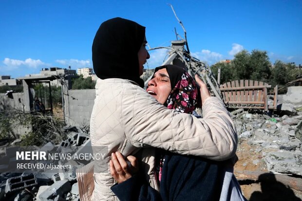 شهدا در غزه عزادار شهدا هستند