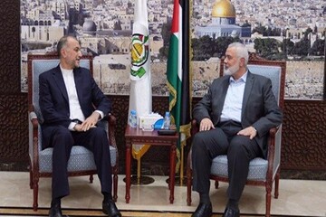 Iranian FM, Hamas chief meet ahead of Gaza ceasefire