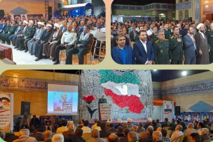 مراسم شبی با شهدای شهرستان دیلم و شهدای غزه برگزار شد