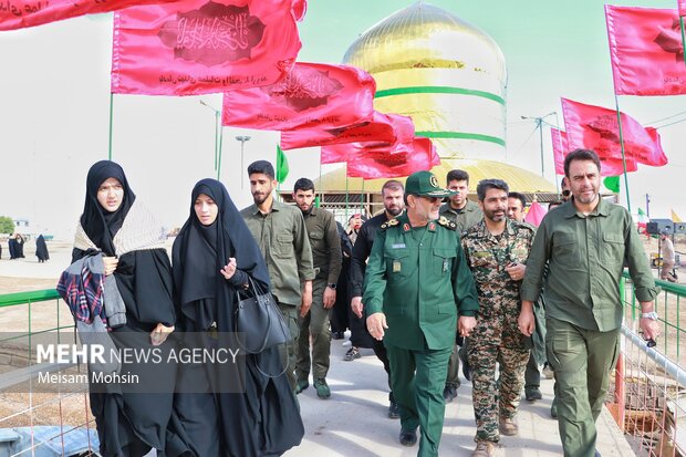 اجتماع زائرین دانش آموزی در حمایت از مردم مظلوم فلسطین