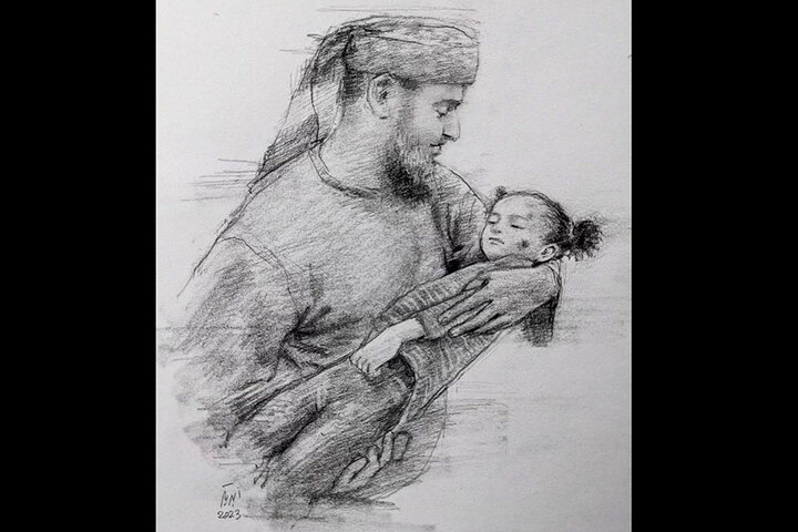 هنرمندان هم نقش زدند/ تصویر اشک و مقاومت در یک قاب