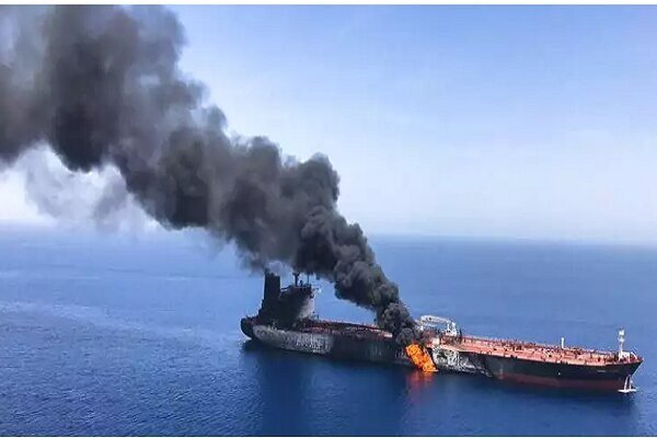 حمله ناشناس به کشتی صهیونیست‌ها در بحرالعرب 