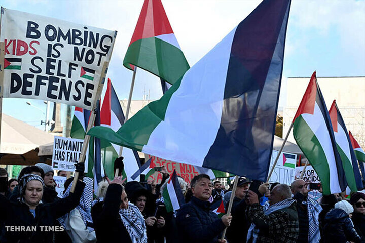 People worldwide stage pro-Palestinian rallies