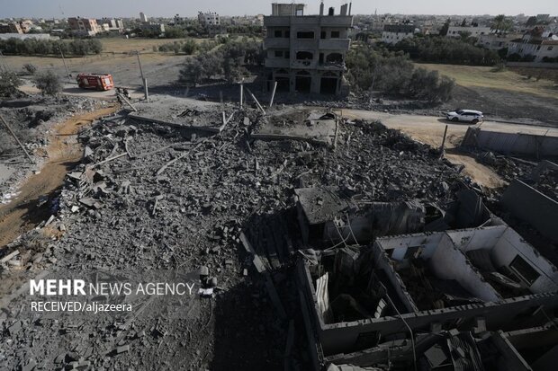 صہیونی طیاروں کا غزہ میں ہسپتال پر حملہ، عمارت مکمل تباہ