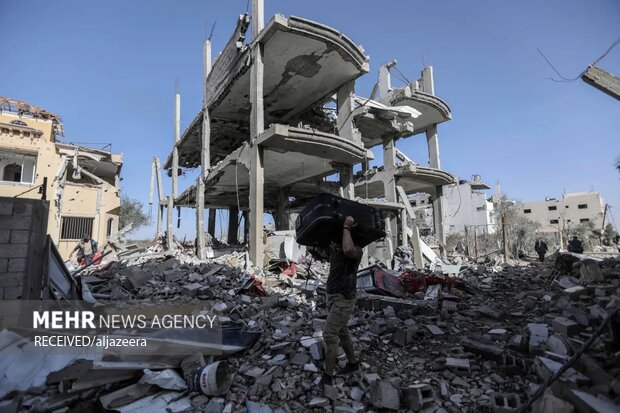 غزہ، ملبے ہٹانے کا کام جاری، 160 شہداء کی لاشیں برامد