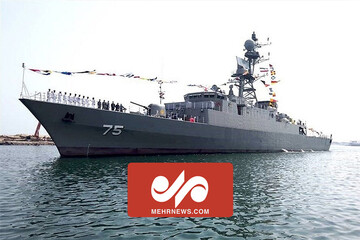 VIDEO: Watch Iranian Deylaman destroyer in Caspian Sea
