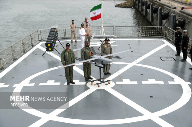 آیین الحاق ناوشکن ایرانی دیلمان به ناوگان شمال نیروی دریایی ارتش