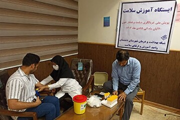 مشارکت اساتید و دانشجویان دشتستان در پویش دیابت و فشارخون