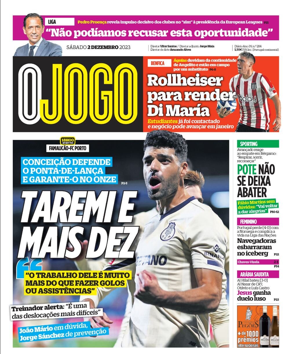 اختصاص صفحه اصلی یک روزنامه پرتغالی به مهدی طارمی