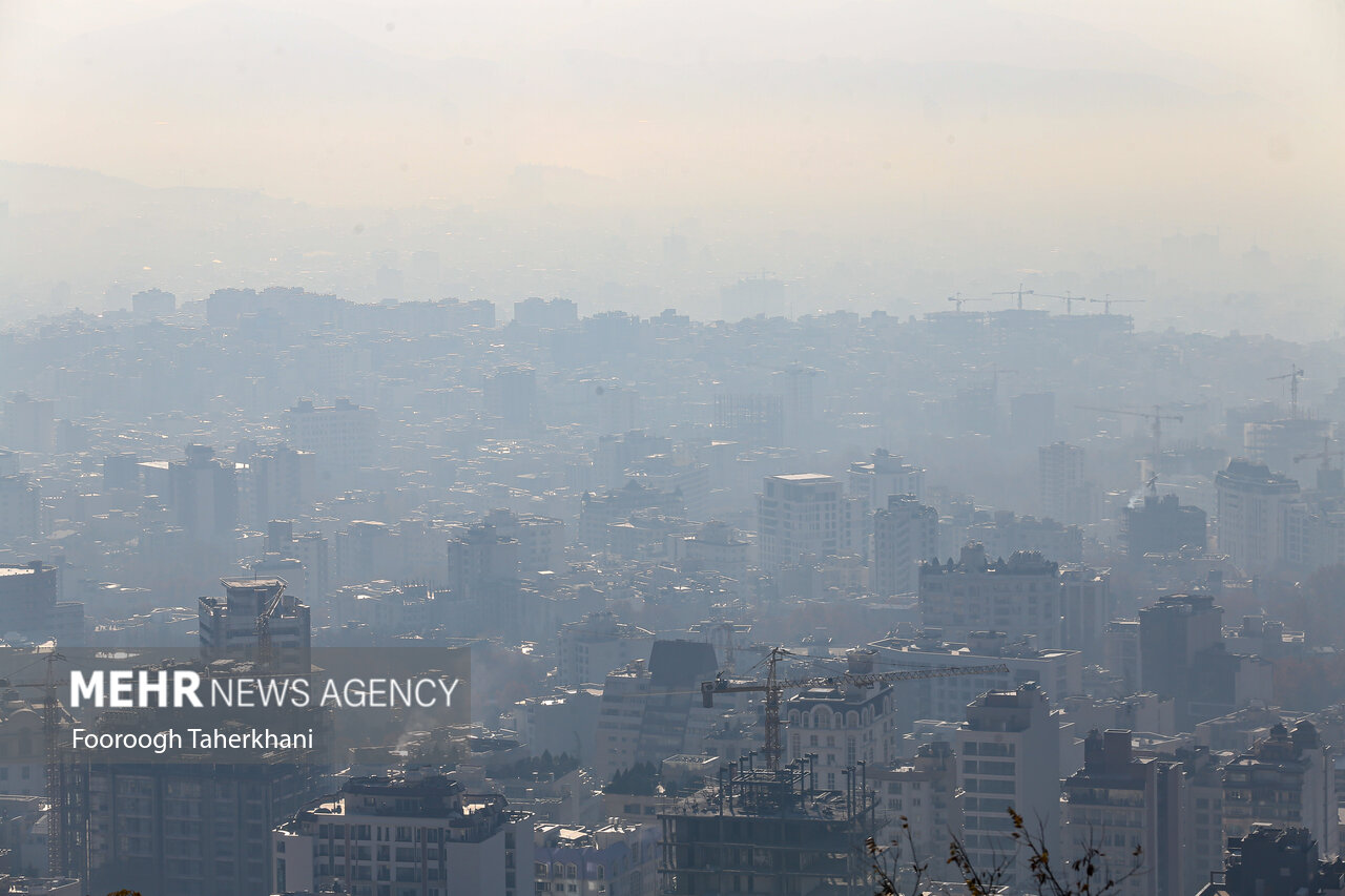 هشدار انباشت آلاینده ها در مرکز و جنوب استان تهران