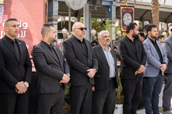 یادبود شهدای غزه در بین الحرمین کربلای معلی برگزار شد